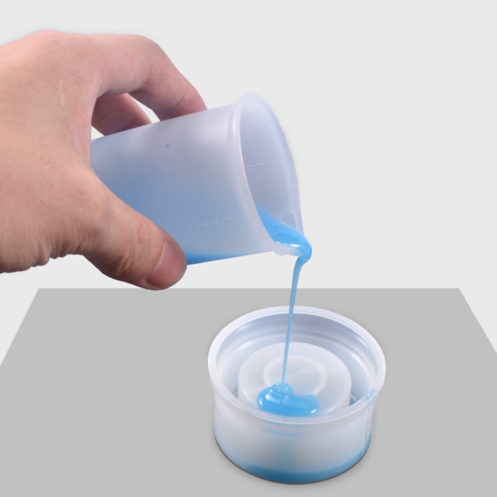 Crystal Epoxy Silicone Measuring Cup Scaled Silicone Cup Silicone Measuring Cups