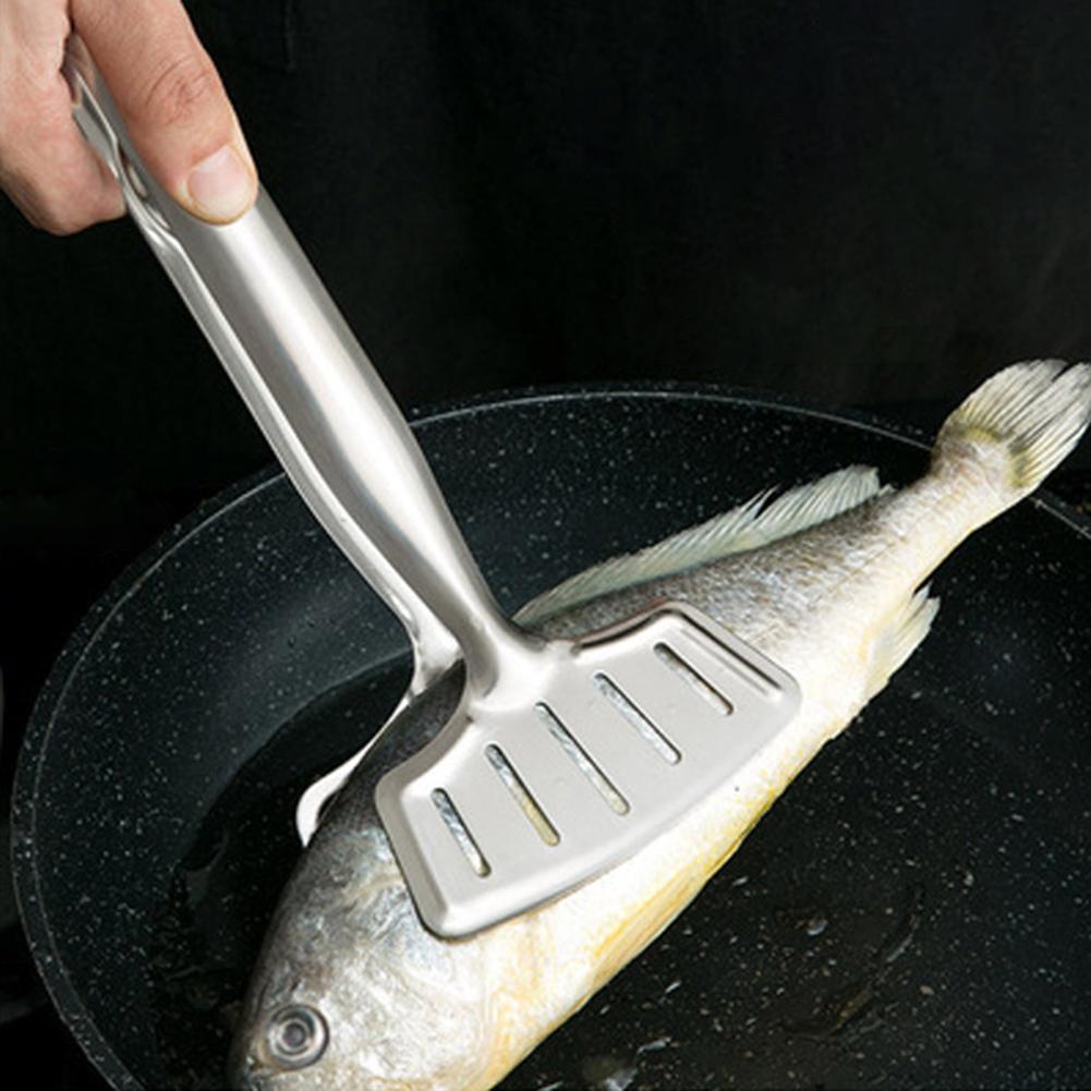 Køkken rustfrit stål grilltænger stegning fisk bøf skovl bbq brødklemmer