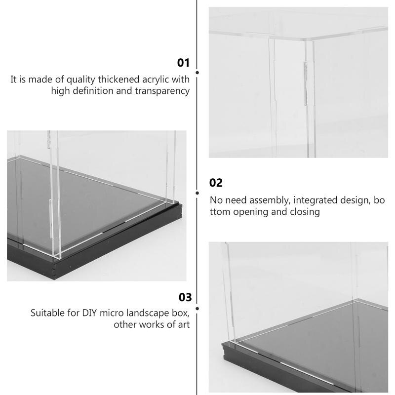 1PC Acrylic Display Box Transparent Handmade Model Display Case (Transparent)