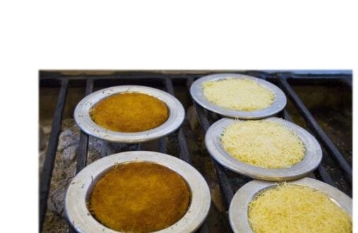 Kunefe Plaat Koken En Borden Voor Kunafa, Kataifi, Knafeh En Geraspte Phyllo Deeg, 12,5 Cm Kleine Maat Gemaakt In Turkije