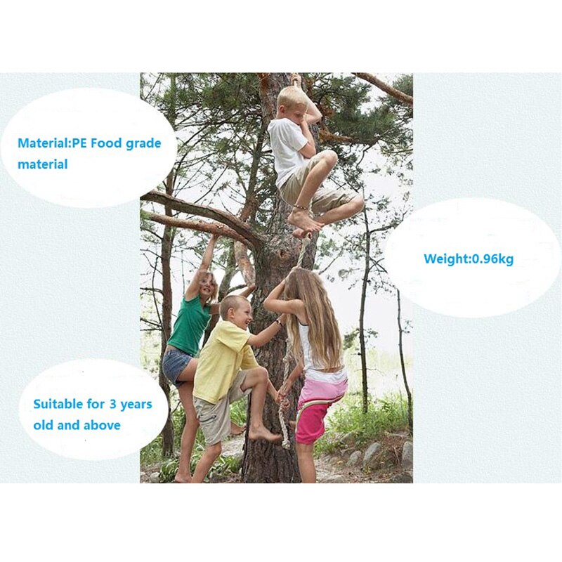 Children Climbing Rope Swing Disc Climbing Rope Kids Garden Playground Backyard Outdoor Swing Games Climbing Equipment Set