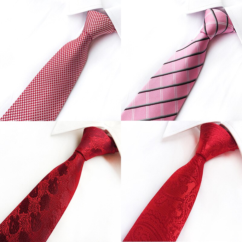 8Cm Polyester Ties Voor Mannen Formele Zakelijke Hals Tiies Huwelijkscadeau Voor Mannen Stropdas Bruidegom Party Das