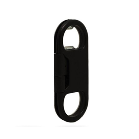 Sleutelhanger Opladen Sync Cord Kabels Micro Usb Kabel Bier Flesopener Voor Samsung Voor Iphone Ios Xiaomi Android Telefoon Oplader: Black / For Micro