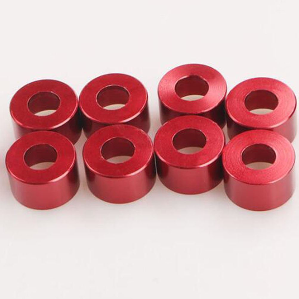 18pcs/set Intake Manifold Cup Washer Red Decoration Durable Aluminium Alloy Screw Cup Washer Gasket for Auto Vehicle Car A30