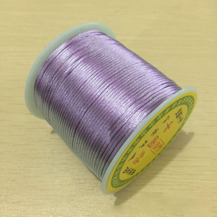 55M/Roll 1.5MM Soft Satin Rattail Silk Macrame Cord Nylon String Thread For Diy Bracelet Necklace Jewelry Findings: 9