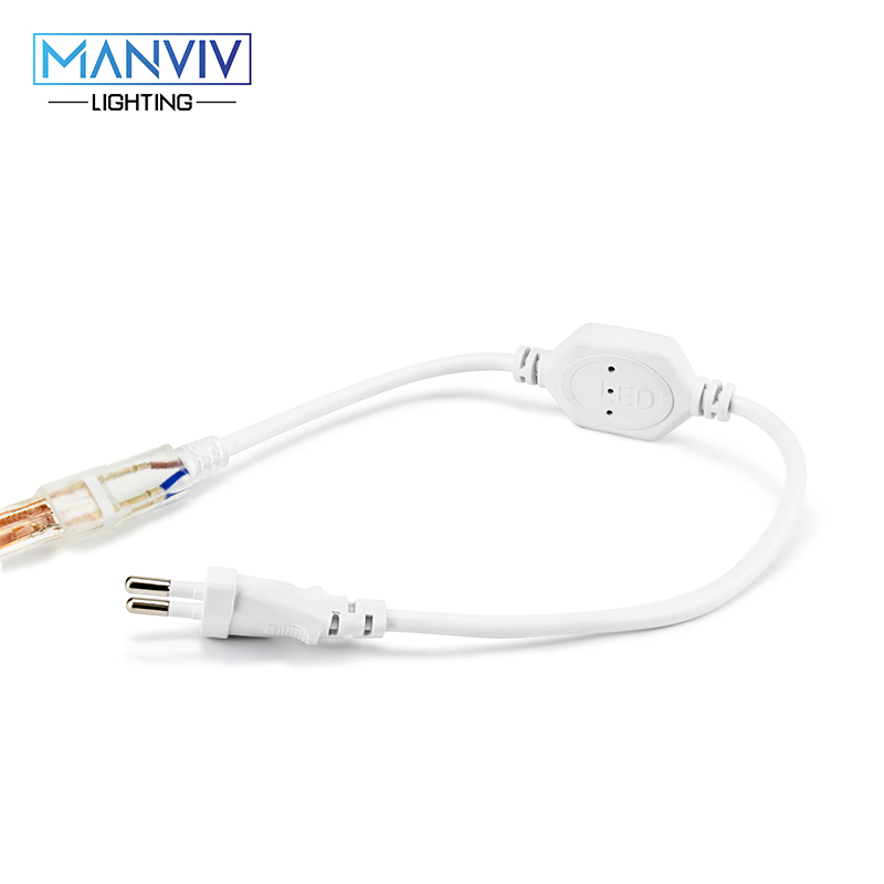 LED Strip 2M 3M 4M 5M 10M 220V SMD5050 60 LEDs/m Hoge helderheid Outdoor Verlichting Voor Kerst Flexibele Light Ship uit ES RU CN