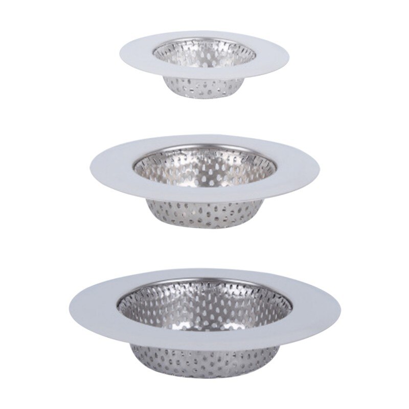 1PC Stainless Steel Mesh Sink Hair Filter Bathroom Drain Hole Bathtub Wash Basin Filter Debris Strainer Metal Channel Filter