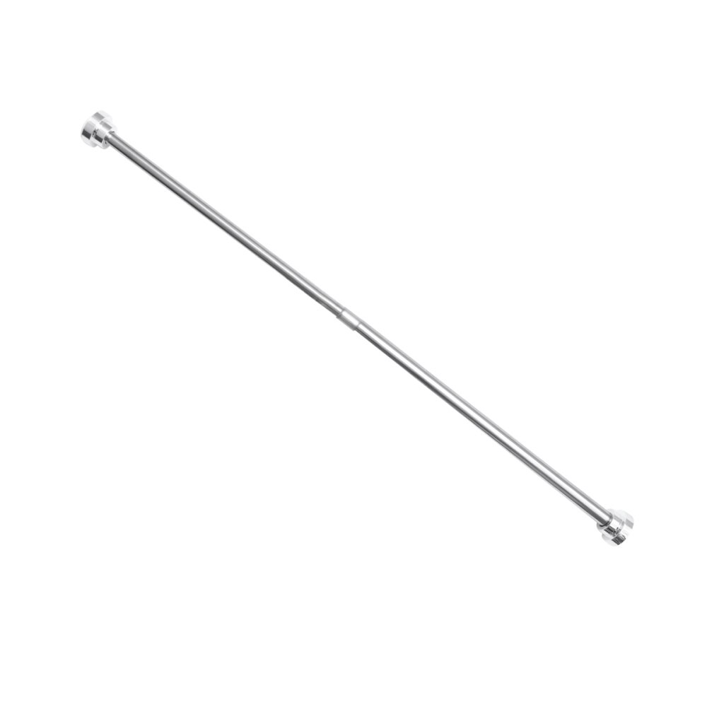105CM to 190CM Adjustable Stainless Steel Spring Tension Rod Rail for Clothes / Towels / Curtains (Silver)