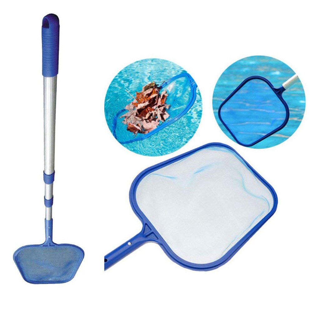 Swimming Pool Leaf Rake Mesh Skimmer Net with Adjustable Aluminum Telescopic Pole Swimming Pool Spa Cleaning Tool Set #30