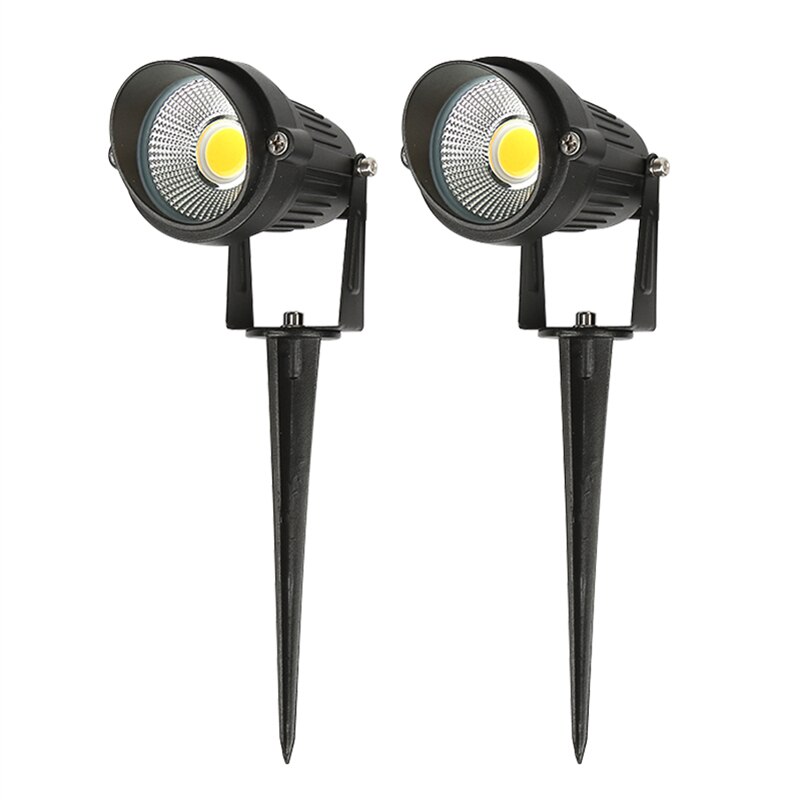Outdoor Landscape LED Lighting 9/12W Waterproof Graden Lights COB Led Spotlights With Spiked Stand Waterproof Spot Bulbs !
