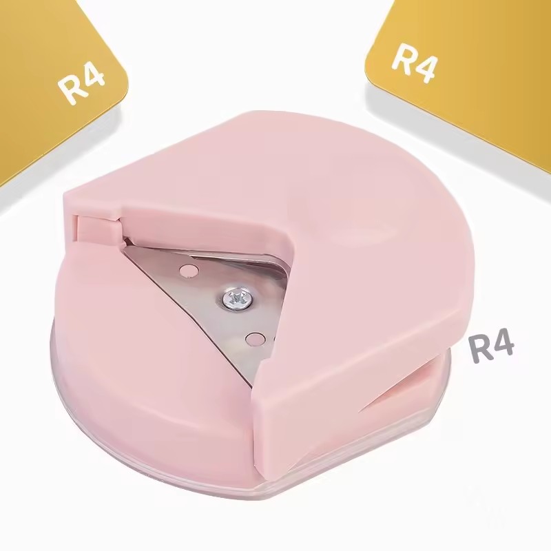 Rotunjitoare de colțuri cu  r4 perforatoare de colțuri, tăietor portabil de hârtie, tăietor pentru cărți, tăiere foto, instrumente diy pentru scrapbooking: Lavandă