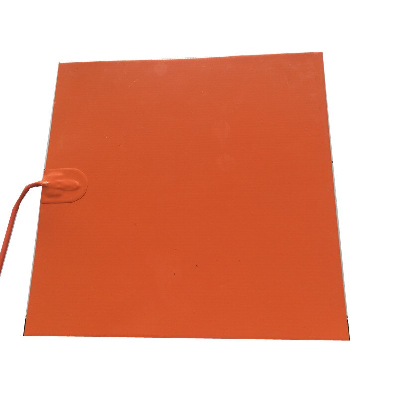 220v 200w 200 x 200mm siliconen verwarmingselement met zelfklevende achterkant ntc 100k thermistor verwarmingspad voor 3d printers