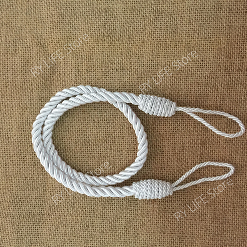 Attaches pour rideaux, support de sangle noué, accessoires décoratifs, document solide, 2 pièces/lot: Rouge