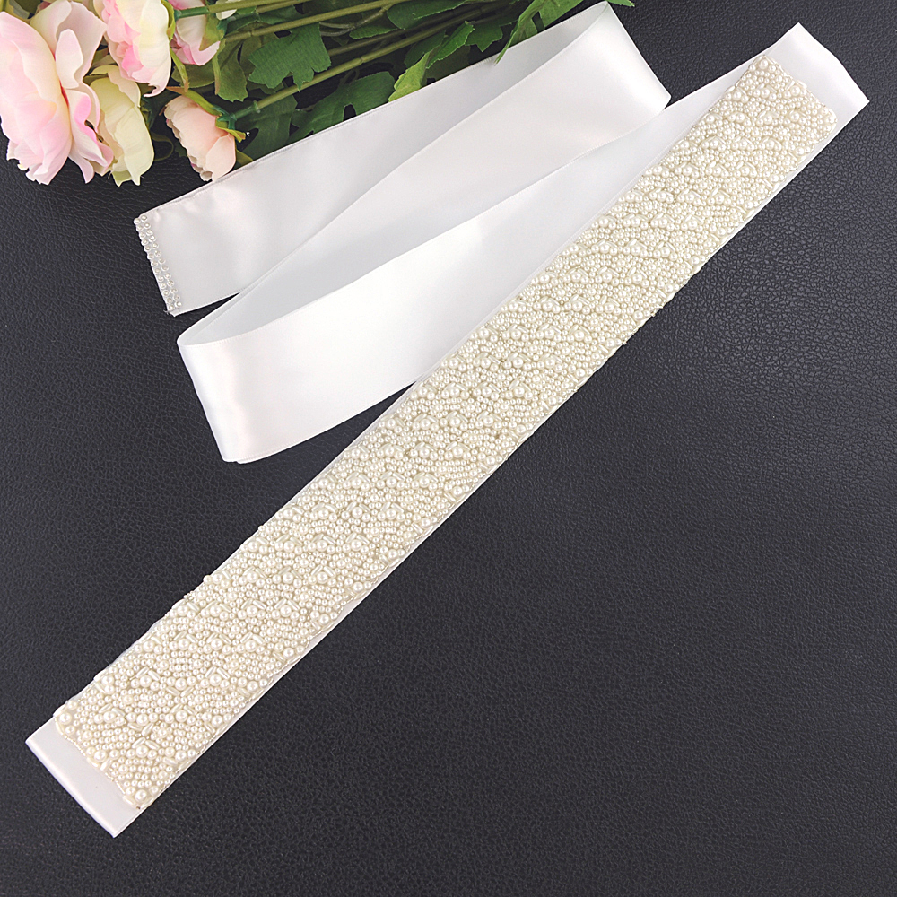 Pearl Belt Beaded Belt Wide Bridal Sash Wedding Belts Plus Size Women Belt Wedding Dress Belt Ivory Bridesmaid Belts: white