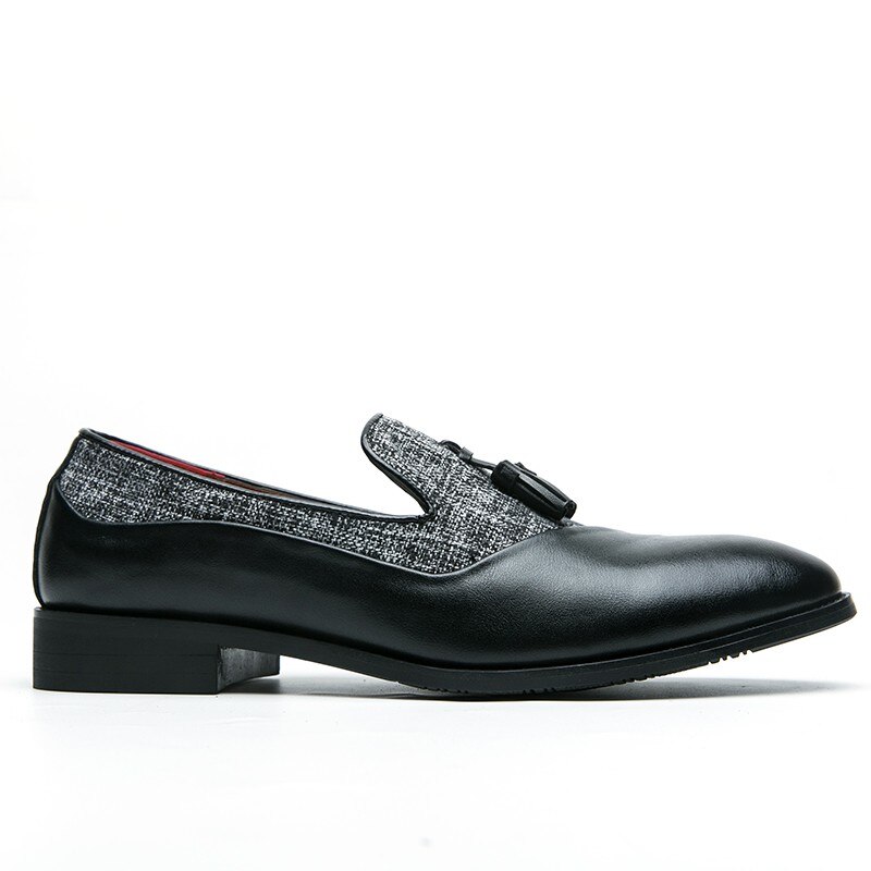 Fotwear Sky Blue Men Dress Shoes Tassel Men Loafers Slip On Men Smoking Shoes Big Size 46 45 Wedding Party Leather Shoes