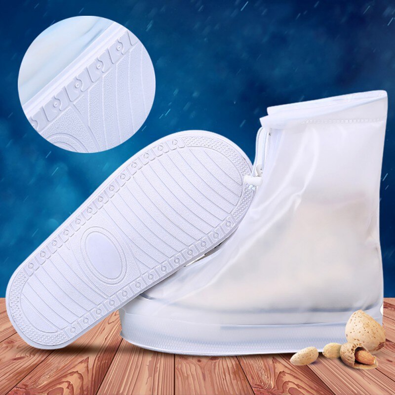 Protector impermeable reutilizable para zapatos, funda para Botas de lluvia, plataforma antideslizante, para días de lluvia, Unisex