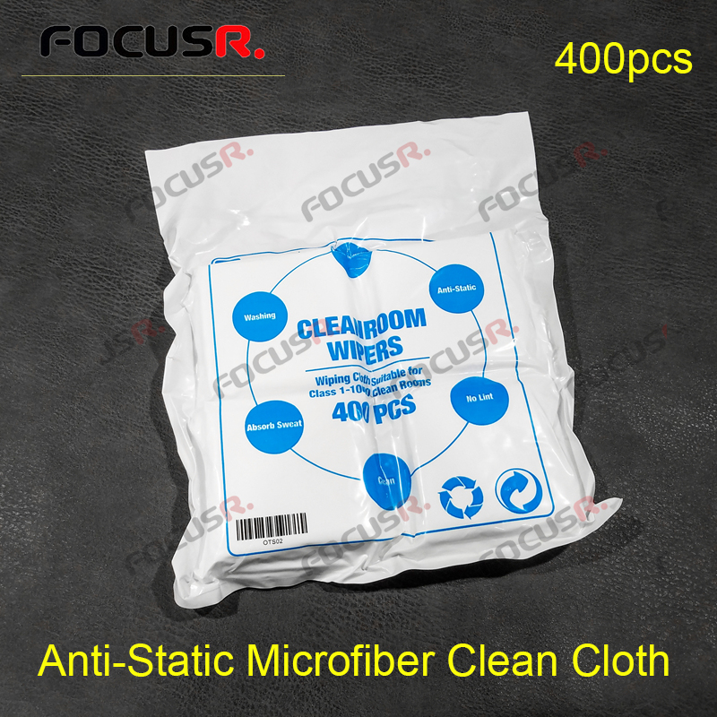 400Pcs Anti-Statische Microfiber Afstoffen Schone Doek Cleanroomwisdoek Voor Lcd-scherm Lamineren Mobiele Telefoon Reparatie Tool Sets