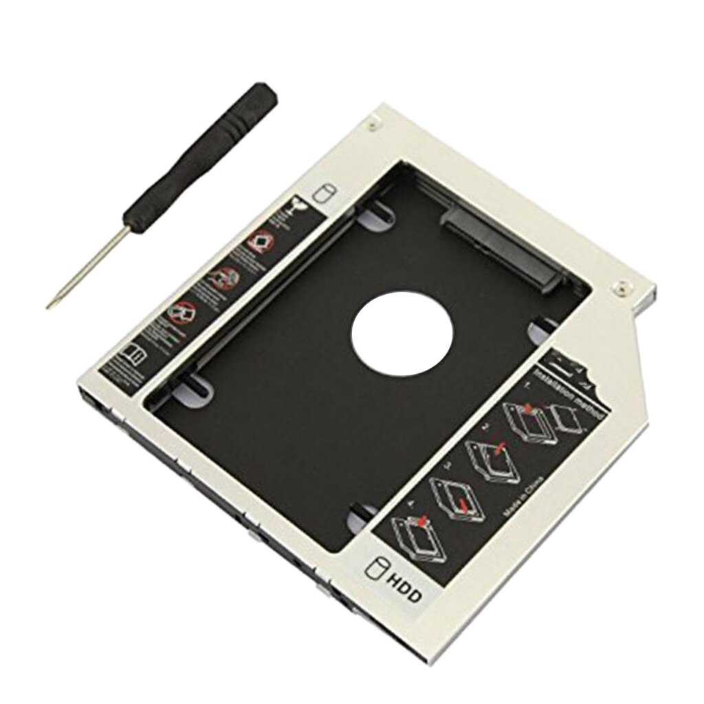 External 2.5inch SATA 2nd Hard Drive Disk Tray Caddy Adapter Enclosure Case