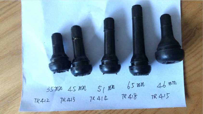 Tiges de Valve de pneu sans chambre à Air TR412 413 414 415 418, tige de Valve de pneu sans chambre à Air en caoutchouc et en cuivre à pression pour automobile et Moto, 10 pièces