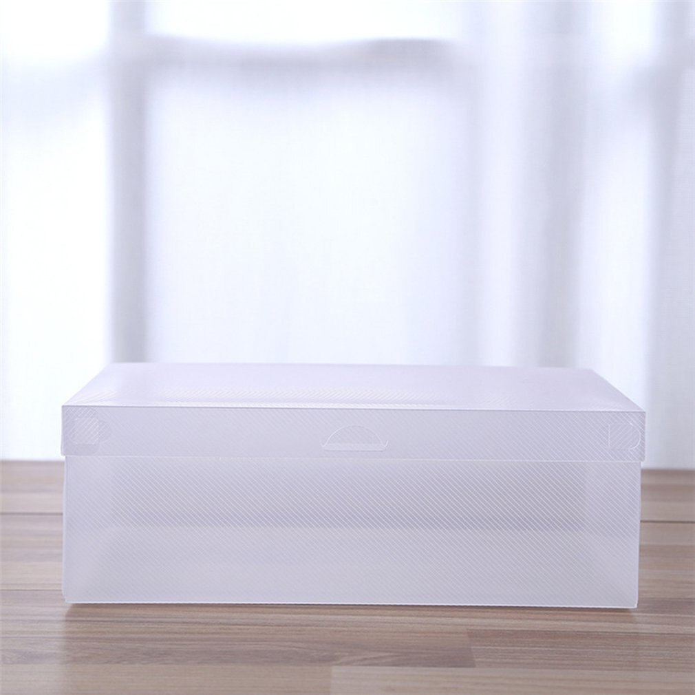 Transparante Schoenendoos Plastic Lade Schoen Opbergdoos Vouwen Grote Size Kast Eenvoudige Montage