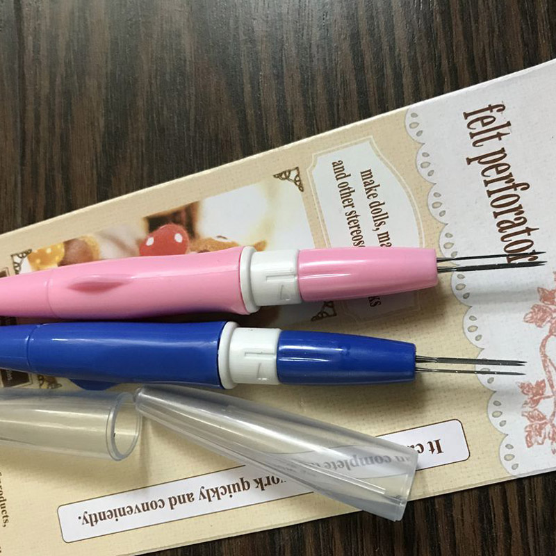 Filt perforator håndarbeid håndverk flernålsverktøy stereoskopisk arbeid gjør-det-selv-kunst broderi penn punch nål søm sying