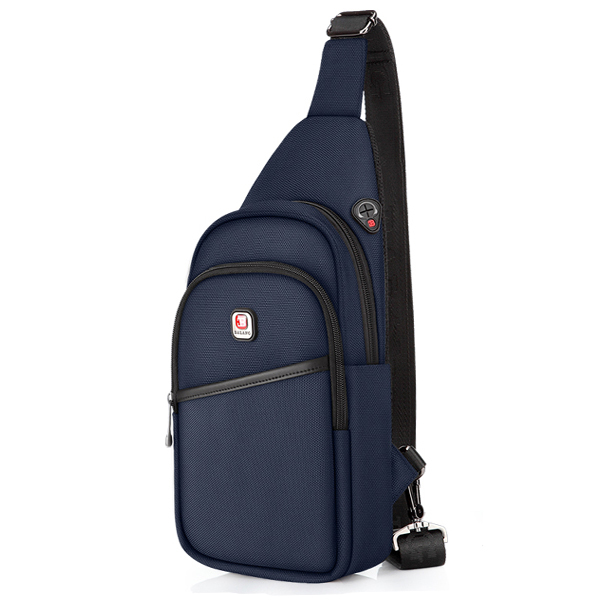 BALANG Crossbody Tassen voor Mannen Messenger Bag Borst Pak Toevallige Zak Waterdichte Nylon Schouderriem Pack: C10A-BlueLarge