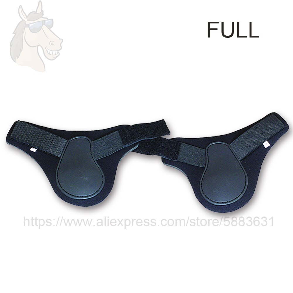 3 21005 Horse Fetlock Boots Full Cob Pony Size Leg Protection 2 Piece Per Pair Soft Neoprene Lining Strong Hook-and-Loop Closure: BLACK FULL SIZE
