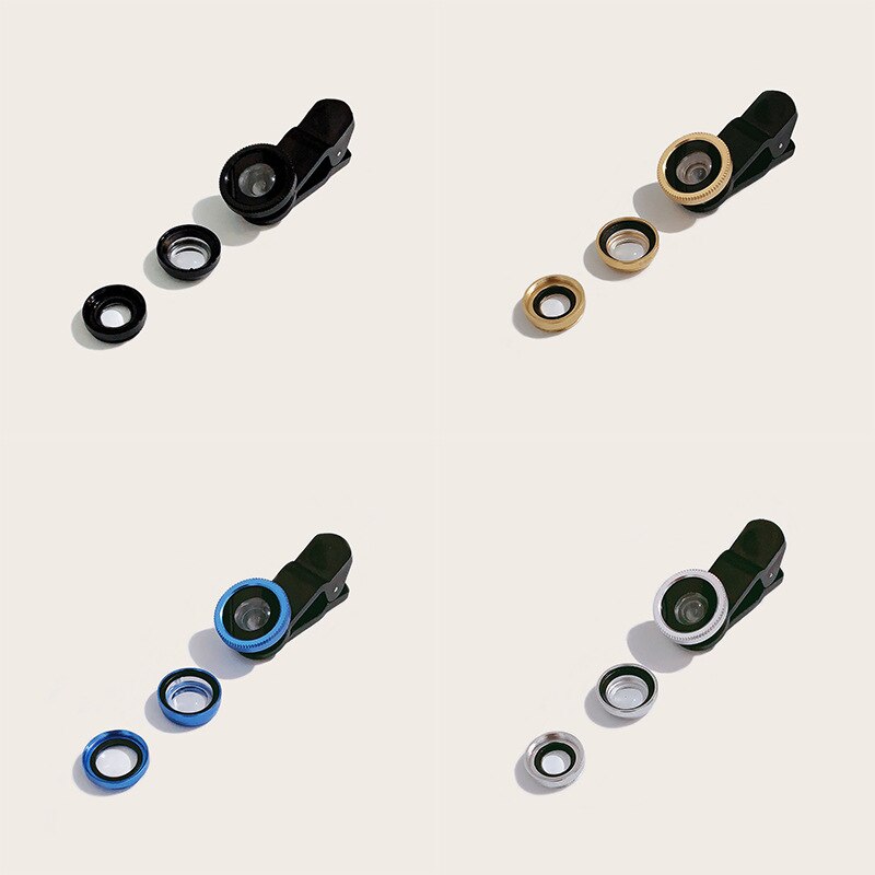 3 in- in-1- handyobjektiv-set: weitwinkel-makro-fisheye-objektive, multifunktional, praktisch und ultraportabel für iphone, samsung und huawei