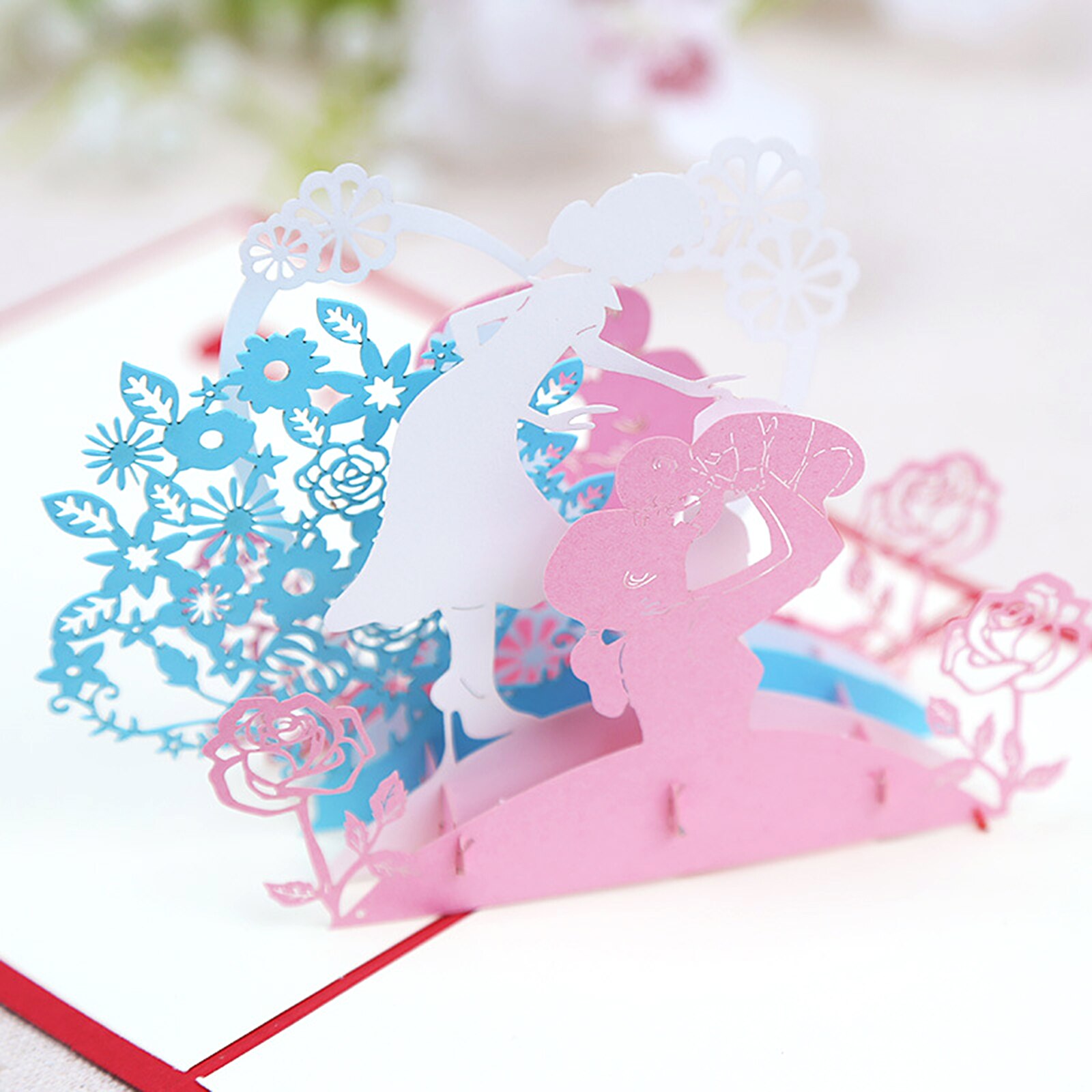 3D Pop Up Card Handmade 3D Happy Mothers Day Greeting Card Thank You Card-For Mom Wife Grandma Step-Mom Mother-In-Law