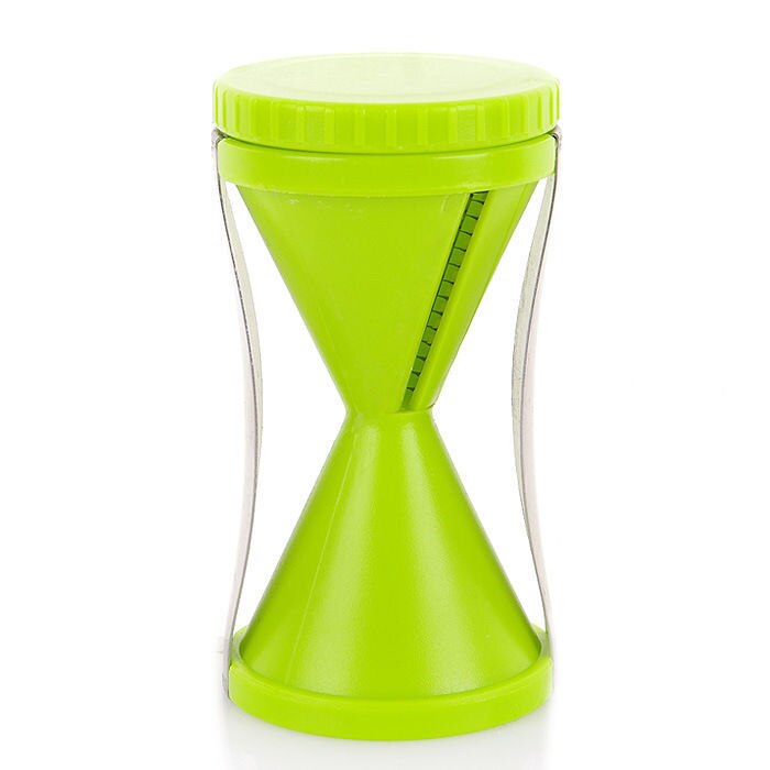 Reibe für Karotten Spirale Cutter Gemüse für Koreanische Kartoffel schneiden Spiralizer Gurke Küche Spielereien Zerhacker Mandoline Schneidemaschine: Grün