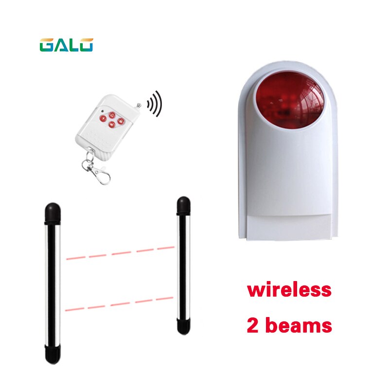 Photoelectric Beams Sensor Active Infrared Intrusion Detector IR Optional Outdoor Perimeter Wall Window Fence Alarm system: C