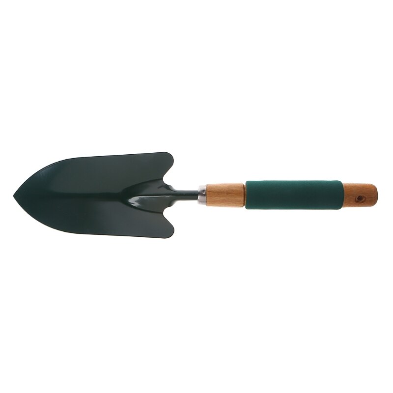 Wood&Sponge Grip Metal Shovel Trowel Garden Yard Hand Tool Home Lawn Seed Plant 35ED