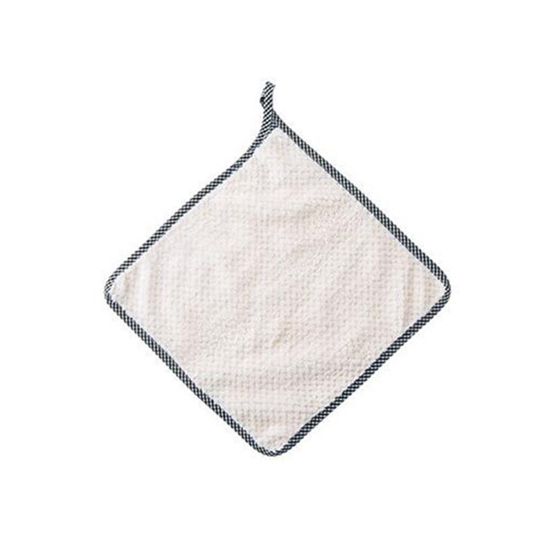 25*25cm strofinaccio da cucina straccio super assorbente asciugamano in microfibra strofinacci lavare piatti stracci forniture per la pulizia della casa: bianca
