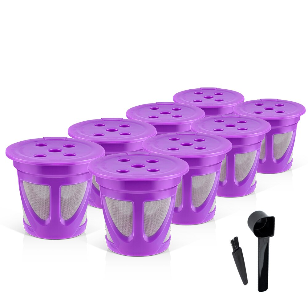 Capsules de café réutilisables, dosettes filtrantes, rechargeables, compatibles avec Keurig K suprême et K suprême Plus: 8P