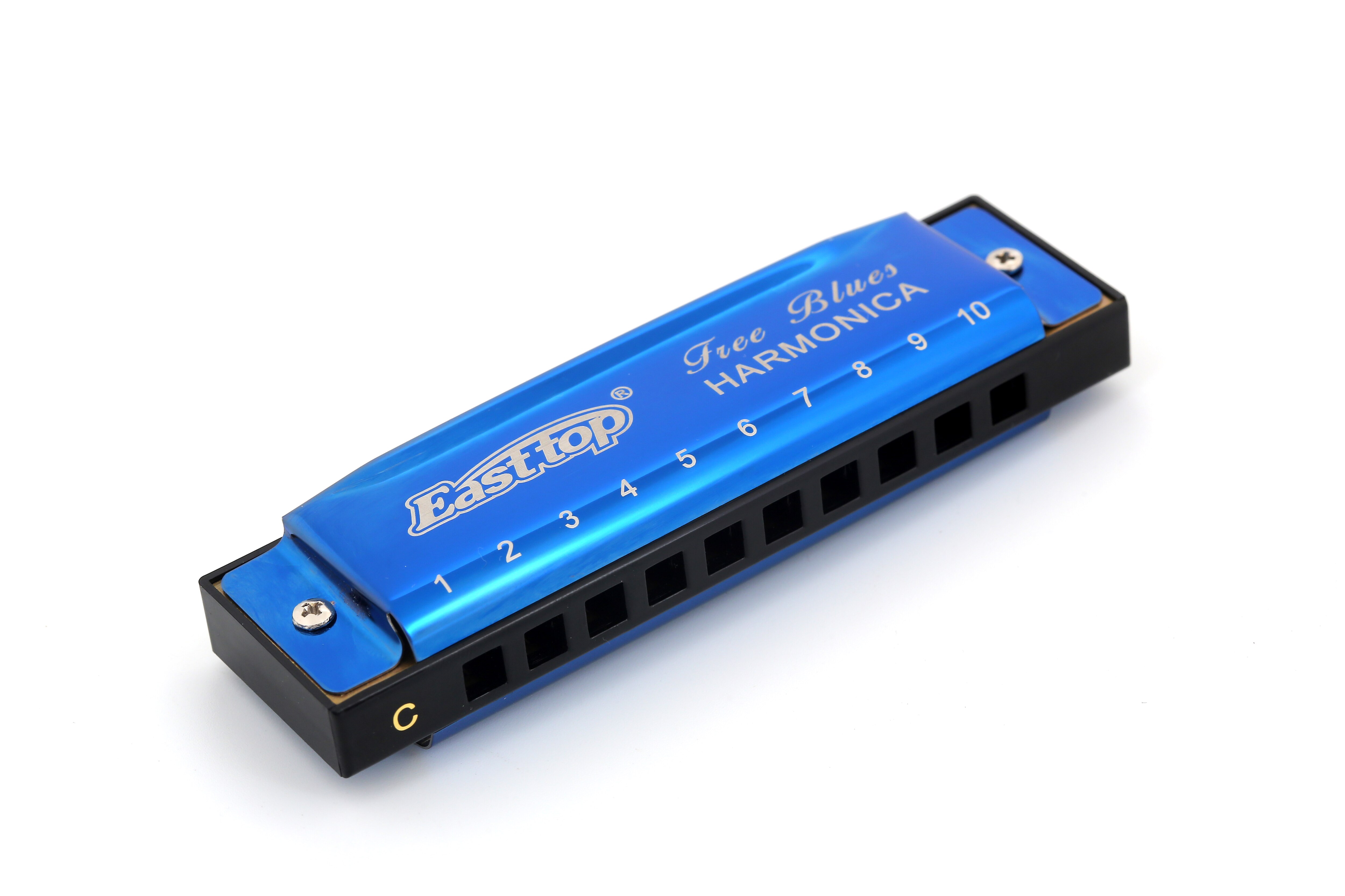 East top – Harmonica 10 trous 20 tons Diatonic blue, orgue buccale pour enfants, joueur, débutant, d'anniversaire