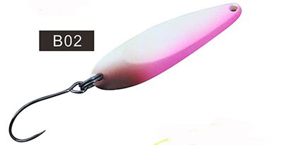 1 st fiskedragssked öring 2.5g metalljiggar spinnerbait wobblersked: B02