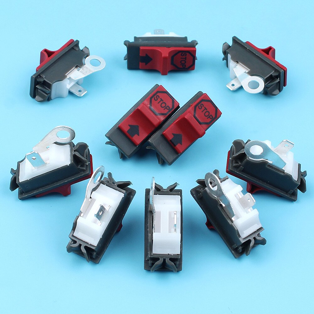 10 X On-Off Stop Kill Switch Kit For HUSQVARNA 137 142 36 41 42 136 50 51 55 61 141 266 268 272 281 288 Chainsaw Replace Parts