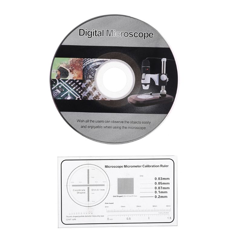 Endoscopio microscopio Digital 1600X con soporte USB 2,0, portátil de aumento