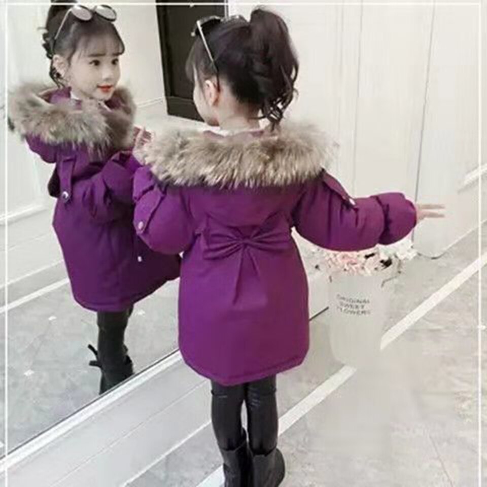 Beneden Katoenen Parka Meisjes Herfst Winter Kleding Voor peuter kids Uitloper Voor 4 5 6 7 8 9 10 12 Warm Meisjes kleding