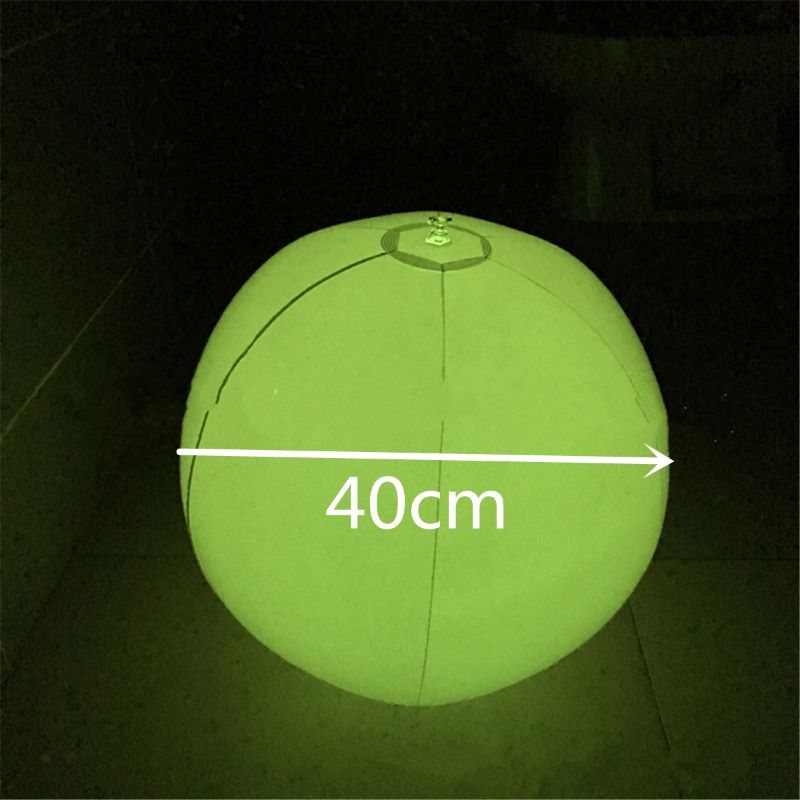 LED Beach Ball 16'' Pool Toy with Remote Control, 16 Colors Lights and 4 Light Modes, Outdoor Pool Beach Party Games: Default Title