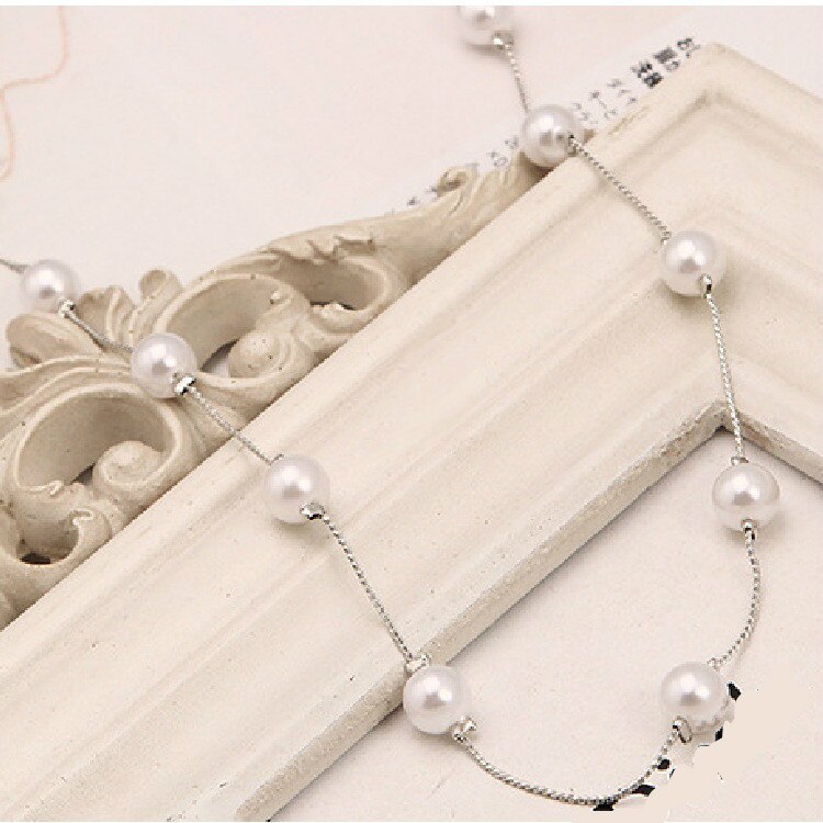 Imitação de pérolas colares & pingentes selvagens senhoras retro colar rosa ouro bijoux femme presente para amigos