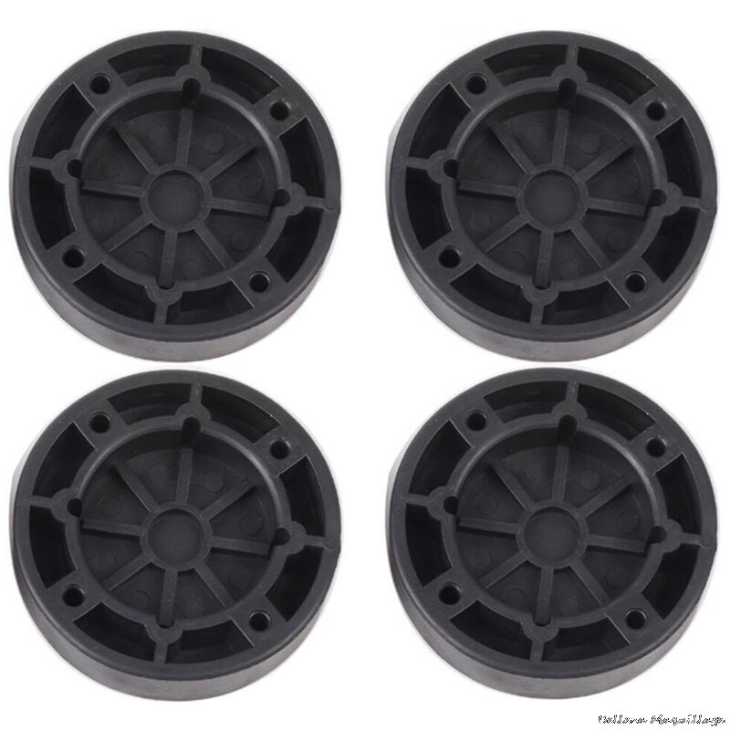 4PCS Foot Pads Washing Machine Anti Vibration Washer Feet Pad Anti Slip Rubber Foot Pad for Washing Machines and Dryers: Base
