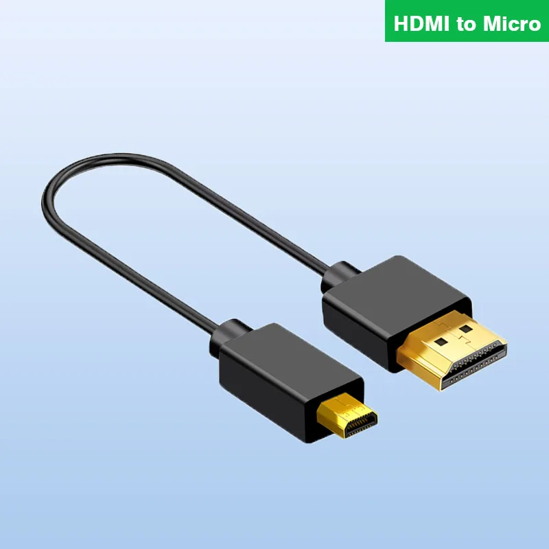 HDMI & Mini HDMI & Micro HDMI 2.0 Version 4K 60P Flexible Cable Hdmi-2.0 4K HD Thin Soft Short Camera Cable OD3.2 20cm 30cm 50cm