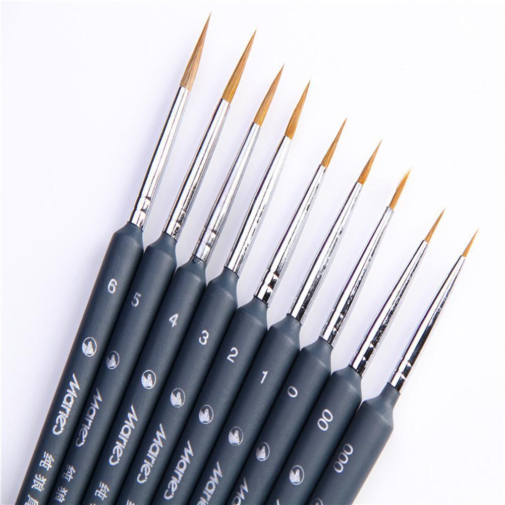 10pcs/Box Artists Brushes Brush Pen For Sketched Lines Pen Painting Painting Watercolor Oil Paint Gouache Supplies Tool C3J1