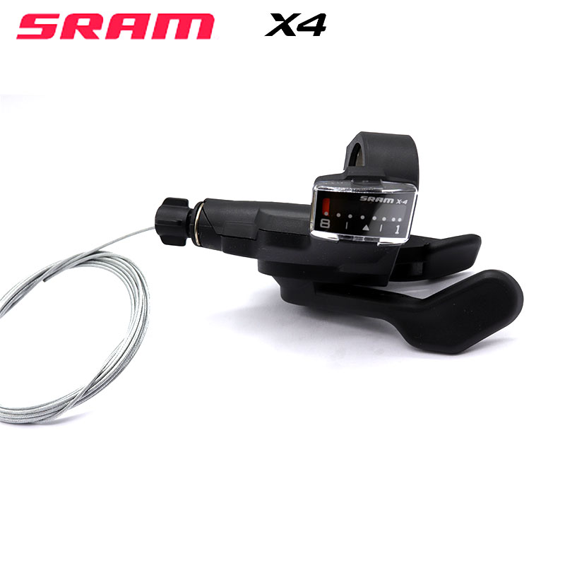 Sram X4 Mtb Fiets Groepset Trigger Shifter Lever 8S 8Speed Met Venster Achterderailleur Midden Kooi 9S 8S 7S Zwart Fiets Kid