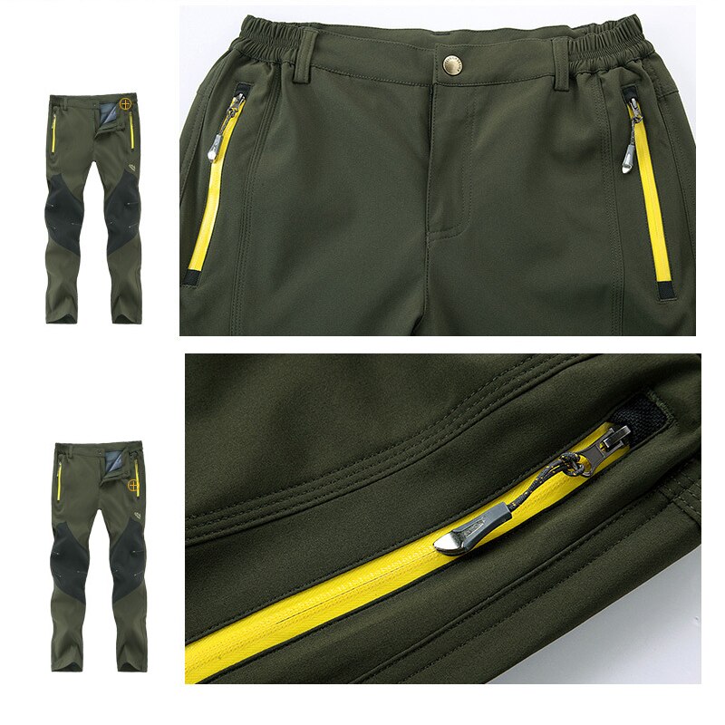 Trvlwego inverno men caminhadas calças ao ar livre casca macia outing calças à prova de vento à prova dwindproof água para acampamento esqui escalada manter quente da ue