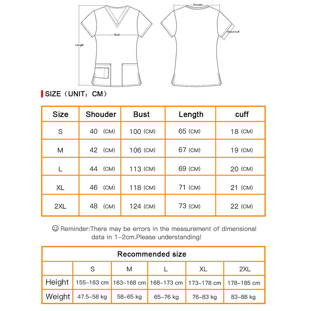 cotton summer short-sleeved women's work tops frosted tops nursing work clothes dental care laboratory work clothes