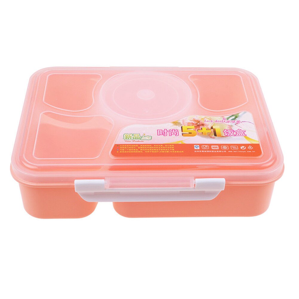 Microwave Lunch Box 5 Compartments W/Soup Bowl Spoon Box Food Container