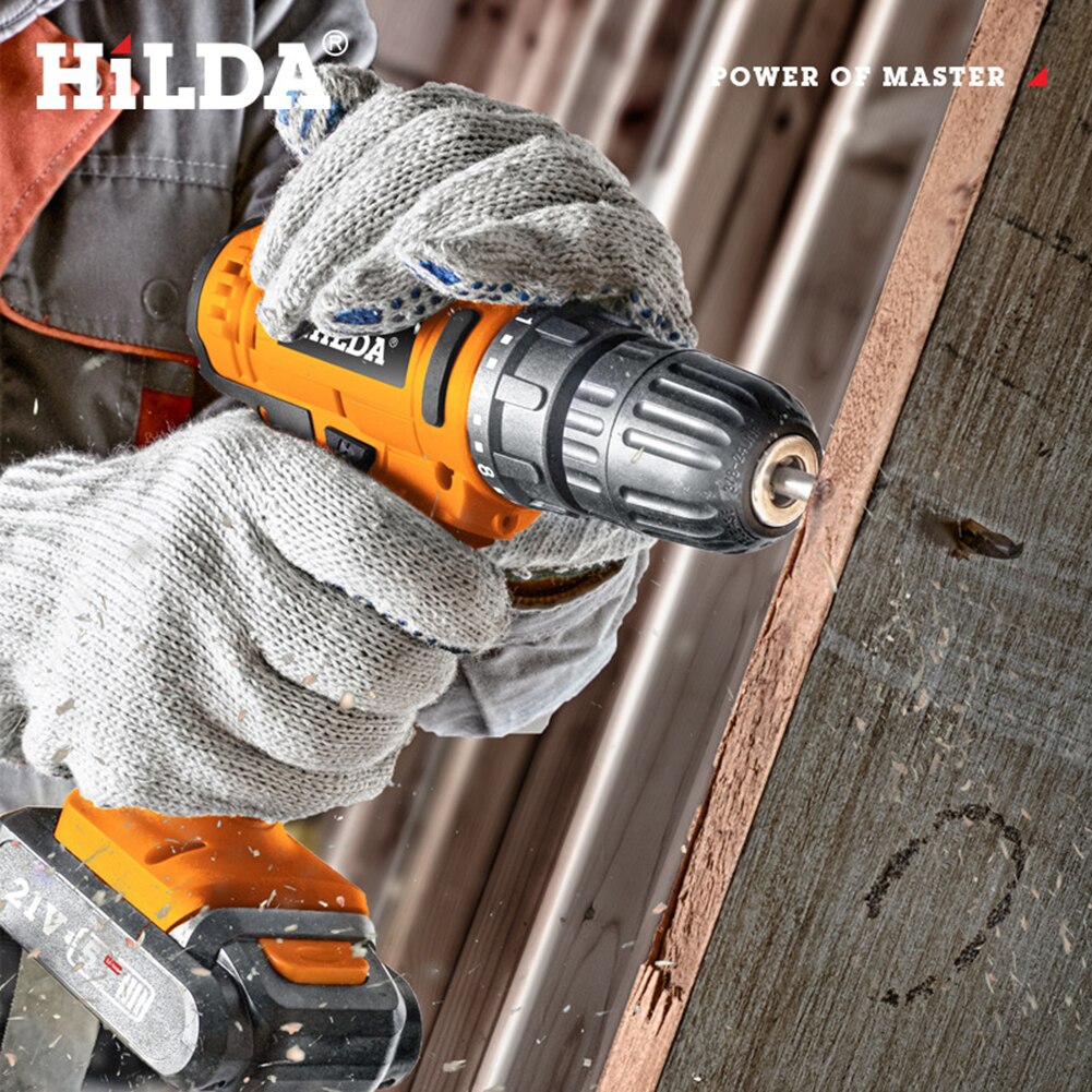 Portable Impact Cordless Drill 25NM Torque Electric Screwdriver Hand Drill with Lithium Battery Wireless Power Tools