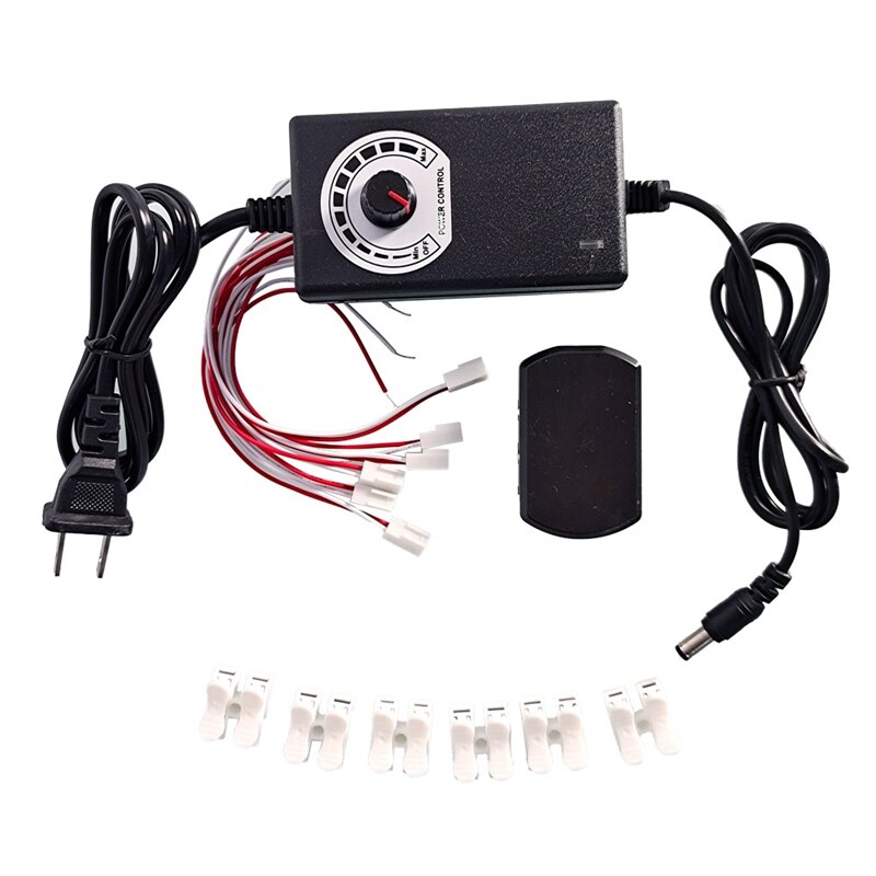 3-12V Changeable Power Supply, with 6 Output Ports./Railway Layout/Railroad Layout/Train Layout US Plug: Default Title